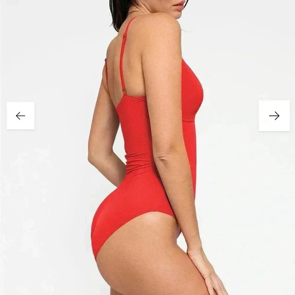POPILUSH The Shapewear Swimsuit Deep V-Neck One-Piece Low-Back - NWT - Picture 5 of 10